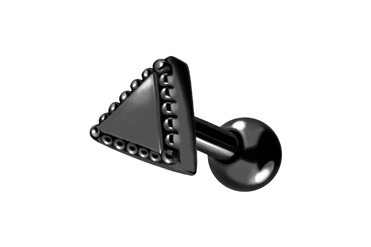 Chirurgenstahl Ohrpiercing DREIECK + KUGELN